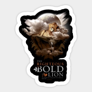 The Righteous are Bold Sticker